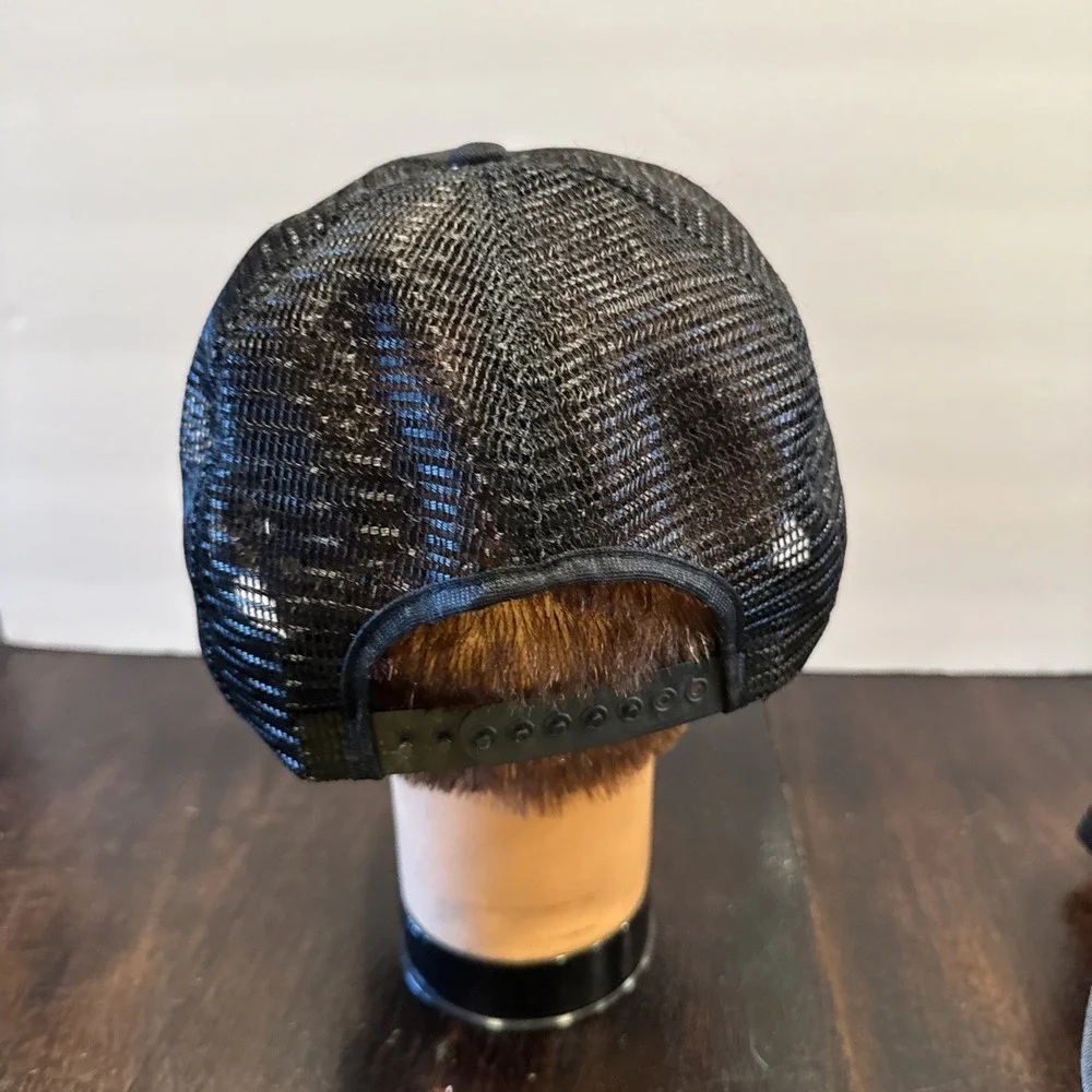 Vintage John Deere‎ Stribling Black Snap Back Hat Cap